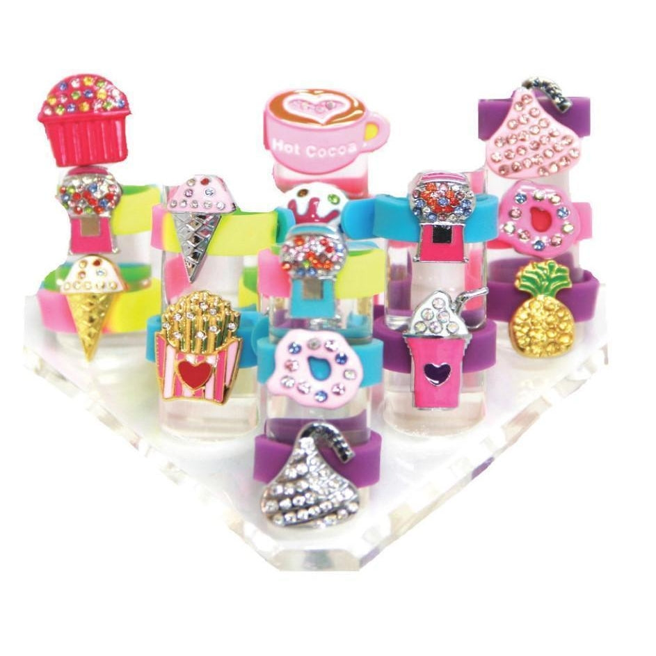 American Jewel Rings with Charm Display